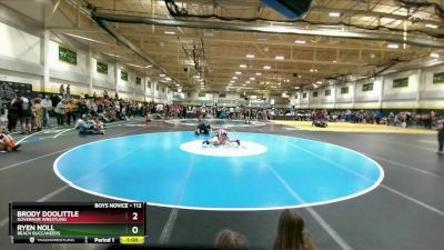 112 lbs Semifinal - Ryen Noll, Beach Buccaneers vs Brody Doolittle, Governor Wrestling