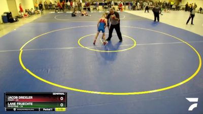 95 lbs Semifinal - Lane Fruechte, Pipestone vs Jacob Drexler, Foley