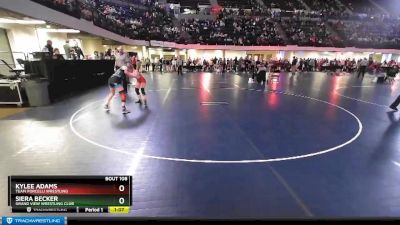 95 lbs Round 2 - Siera Becker, Grand View Wrestling Club vs Kylee Adams, Team Porcelli Wrestling