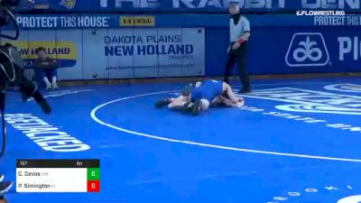 157 lbs Cade Devos, SDSU vs Parker Simington, Air Force