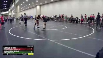 145 lbs Round 6 (10 Team) - Alexandra Byrne, Iowa T-Wrecks vs Loralei Smith, Charlie`s Angels- GA Pink