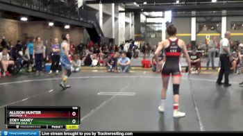 100 lbs Round 3 (6 Team) - Allison Hunter, Wisconsin vs Zoey Haney, Missouri Gold