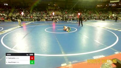 52 lbs Semifinal - Presley Salcedo, Sunkist Kids Monster Garage vs Levi Kaufman, Roundtree Wrestling Academy