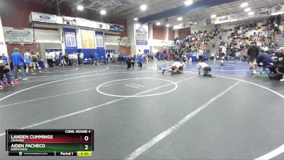 175 lbs Cons. Round 4 - Landen Cummings, Lemoore vs Aiden Pacheco, Northview