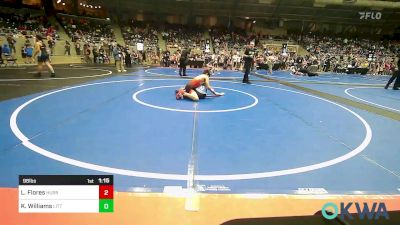 98 lbs Round Of 16 - Luis Flores, Hurricane Wrestling Academy vs Ka`imikai Williams, Little Axe Takedown Club