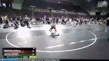 92 lbs Placement - Samuel Romero, Duran Wrestling Club vs Donovan Symalla, Pomona Elite/Wrecking Crew