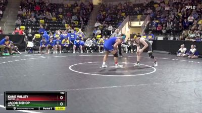 190 lbs Quarterfinal - Kane Willey, Wilton vs Jacob Bishop, Hinton