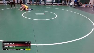 117 lbs Cons. Round 3 - Tanner Delay, Thermopolis Wrestling Club vs Jacob Stirling, Camel Kids Wrestling