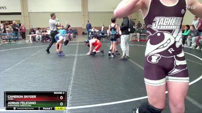 92 lbs Round 2 - Cameron Snyder, TCWC vs Adrian Feliciano, Darkhorse Wrestling