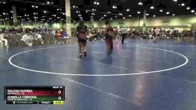 190 lbs Round 7 (8 Team) - Taliyah Duprea, Red Knights vs Izabella Cordova, Sunbear Wrestling