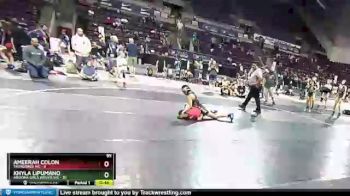 95 lbs Round 2 (4 Team) - Ameerah Colon, Thorobred WC vs Khyla Lipumano, Arizona Girls Wrestling