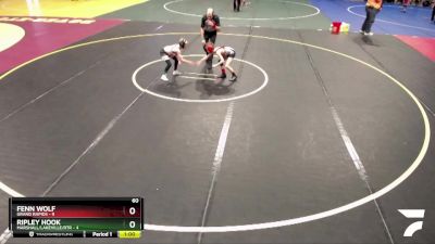 60 lbs Quarterfinals (8 Team) - Fenn Wolf, Grand Rapids vs Ripley Hook, Marshall/Lakeville/RTR