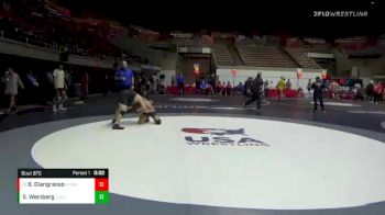 132 lbs 7th Place Match - Ben Giangrasso, Vacaville High School Wrestling vs Samuel Weinberg, La Costa Canyon High School Wrestling