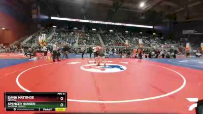 4A-285 lbs Quarterfinal - Davin Mattimoe, Central vs Spencer Hansen, Natrona County