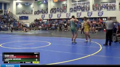 215 lbs Cons. Round 2 - Evan Cox, OTTAWA-GLANDORF vs Landon Newsom, TINORA