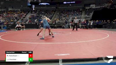 160 lbs Quarterfinal - Jeb Prechtel, Jasper vs Michael Hutchison, Cascade