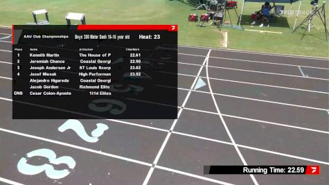 Youth Boys' 200m, Semi-Finals 24 - Age 15-16