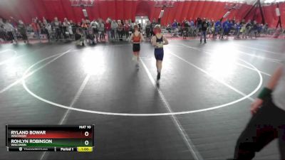 84 lbs 1st Place Match - Ryland Bowar, Wisconsin vs Rohlyn Robinson, Wisconsin