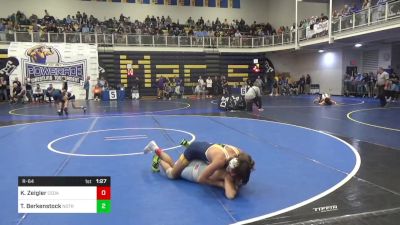 127 lbs R-64 - Kyle Zeigler, Cedar Cliff vs Tanner Berkenstock, Notre Dame GP