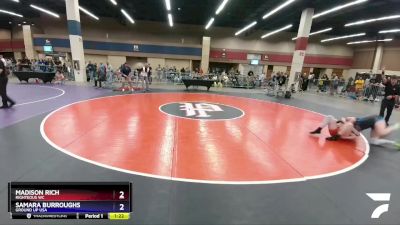 132 lbs Quarterfinal - Madison Rich, Righteous WC vs Samara Burroughs, Ground Up USA