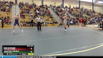 174 lbs Quarterfinal - Preston Carlisle, UW-Eau Claire vs Sam Schwabe, Wisconsin-La Crosse