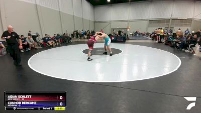 220 lbs Round 1 (8 Team) - Aidan Schlett, New Jersey vs Connor Bercume, Michigan