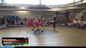 97 lbs Semis & 1st Wrestleback (8 Team) - Quinn Livingston, Oklahoma Outlaws GR BLUE vs Jordan Bell, Team Missouri