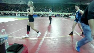 123 lbs Quarterfinal - Ma`Kadrian Titus, Union Girls JH vs Clover Williams, Husky Wrestling Club