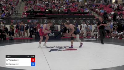 70 kg 5th Place - Kael Voinovich, Big Game Wrestling Club vs Drayden Morton, West Coast Regional Training Center