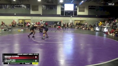 JV-15 lbs Round 3 - Briana Clymer, Linn-Mar vs Callum Wu, Iowa City, Liberty