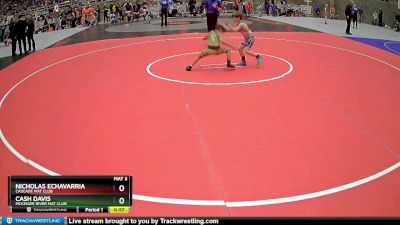 62 lbs Quarterfinal - Nicholas Echavarria, Cascade Mat Club vs Cash Davis, McKenzie River Mat Club