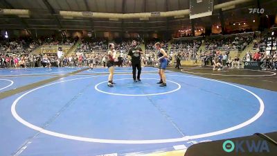 135 lbs Round Of 16 - Kaylynn Lewis, Harrah Little League Wrestling vs Emilia Nguyen, Tulsa Blue T Panthers