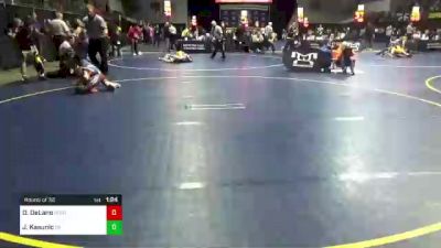 80 lbs Round Of 32 - Owen DeLano, North Star vs Jackson Kasunic, Oil City