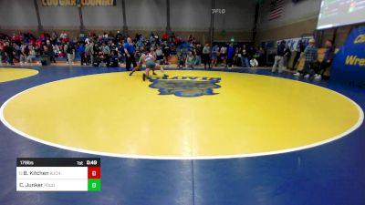 178 lbs Consi Of 16 #1 - Brock Kitchen, Buchanan vs Colter Junker, Poudre (CO)