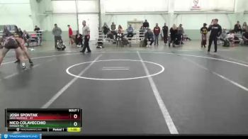 110 lbs Finals (2 Team) - Josh Spontak, Ohio Rampage vs Nico Colavecchio, Ranger WC