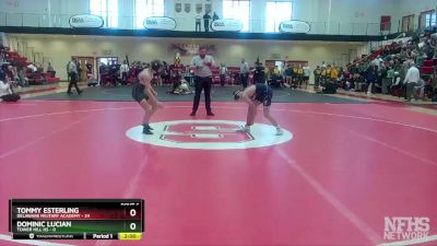 113 lbs Semifinals (8 Team) - Dominic Lucian, Tower Hill HS vs Tommy Esterling, Delaware Military Academy