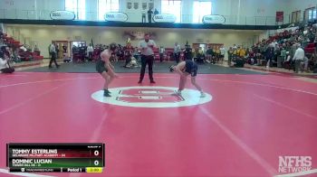 113 lbs Semifinals (8 Team) - Dominic Lucian, Tower Hill HS vs Tommy Esterling, Delaware Military Academy