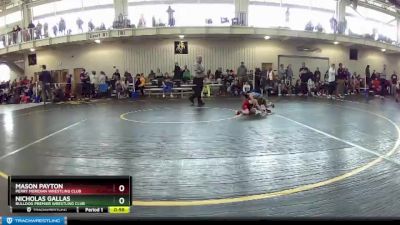 45 lbs Cons. Round 3 - Mason Payton, Perry Meridian Wrestling Club vs Nicholas Gallas, Bulldog Premier Wrestling Club