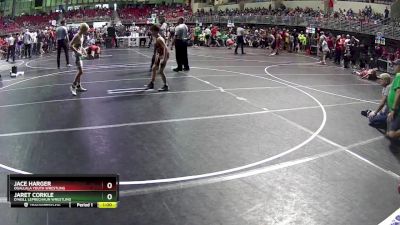 100 lbs Champ. Round 1 - Jace Harger, Ogallala Youth Wrestling vs Jaret Corkle, O`Neill Leprechaun Wrestling