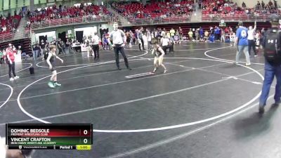 75 lbs Champ. Round 1 - Vincent Crafton, Iron Hawk Wrestling Academy vs Dominic Bedsole, Fremont Wrestling Club