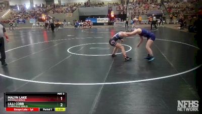 Girls 165 lbs Champ. Round 1 - Jade Lenhart, Coffee County High School (Girls) vs Cearyona O`conner, Montgomery Central (Girls)