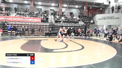 191 lbs Quarterfinal - Joanna Hendricks, Waldorf vs Tavia Heidelberg-Tillotson, Menlo College