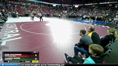 Girls 132 lbs Cons. Round 2 - Zandrea Mason, Tomah Girls vs Josie Stachowski, Mukwonago Girls