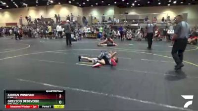 107 lbs Quarterfinals (8 Team) - Adrian Windsor, POWA vs Greyson Debevoise, Ohio Gold