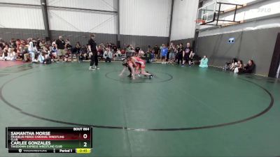 106-113 lbs Quarterfinal - Samantha Morse, Franklin Pierce Cardinal Wrestling Club vs Carlee Gonzales, Takedown Express Wrestling Club