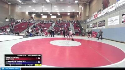 182 lbs Semifinal - Owen Spring, Boise Youth vs Jonathan Seamons, Bulldog Wrestling Club