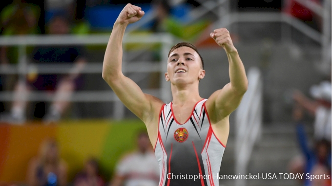 Uladzislau Hancharou (BLR) trampoline