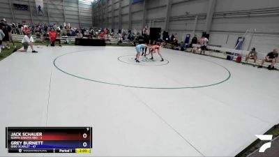 106 lbs Quarters & 1st Wb (16 Team) - Jack Schauer, North Dakota Red vs Grey Burnett, Ohio Scarlet