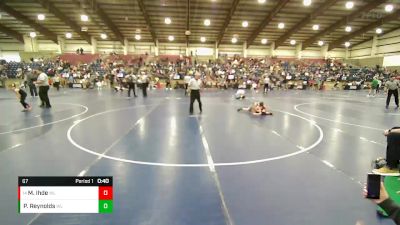 67 lbs Cons. Semi - Maddx Ihde, Uintah Wrestling vs Porter Reynolds, Bruin Wrestling Club