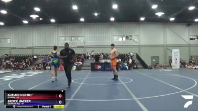 220 lbs Semis & 3rd Wb (16 Team) - Alihan Bereket, Illinois vs Brock Hacker, Georgia Red